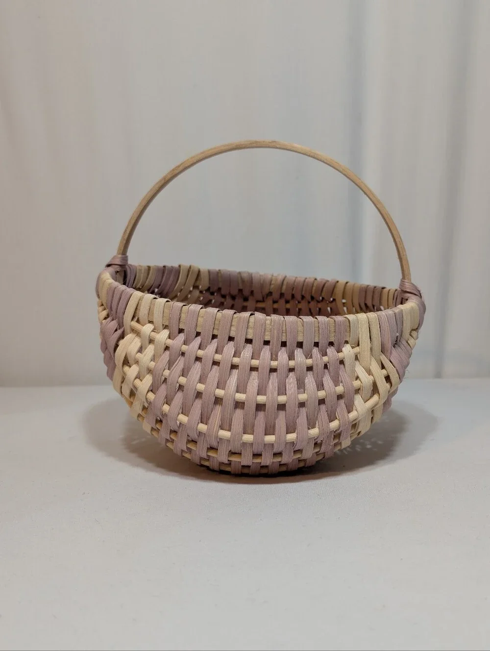 Cottagecore Prariecore Handwoven Wicker Basket Ratan Planter Boho Folk Art Barn